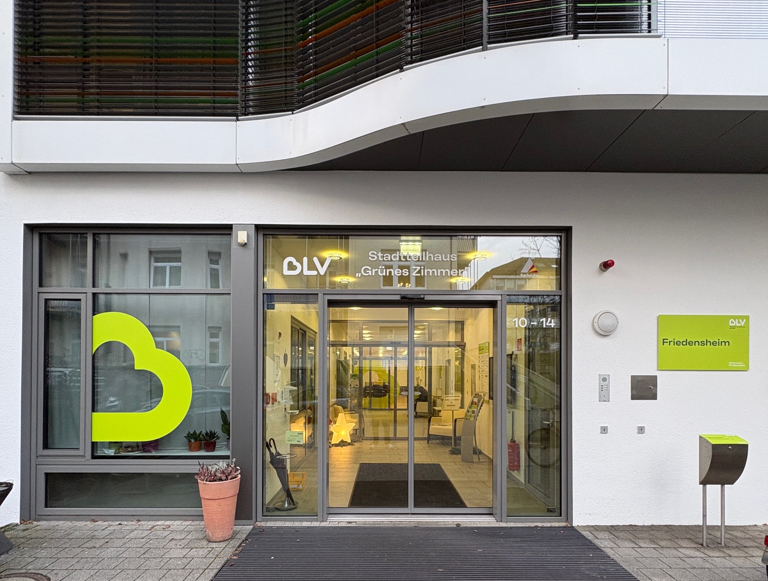 Stadtteilhaus „Grünes Zimmer“ im Friedensheim.